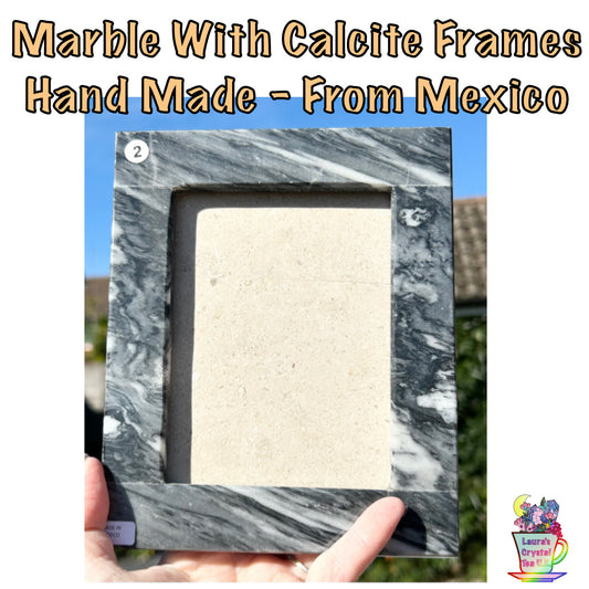 Calcite/ Marble Frames From Mexico 🇲🇽 Medium Sized - Pick Your Frame