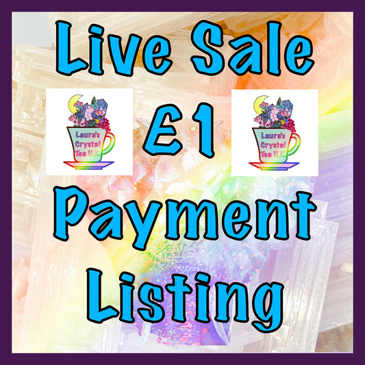 U.K. £1 Live Sale Crystal Website Payment Page 🇬🇧