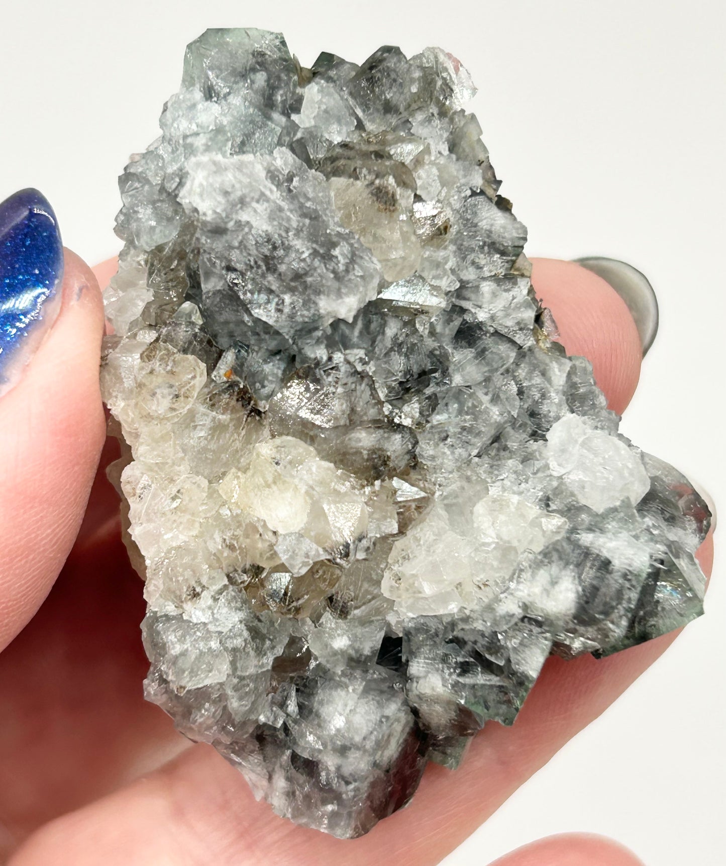 #8 Yum Yum Navy/ Black Fluorite From YumYum Pocket, Sutcliffe Vein, Diana Maria Mine, Weardale, County Durham, U.K.