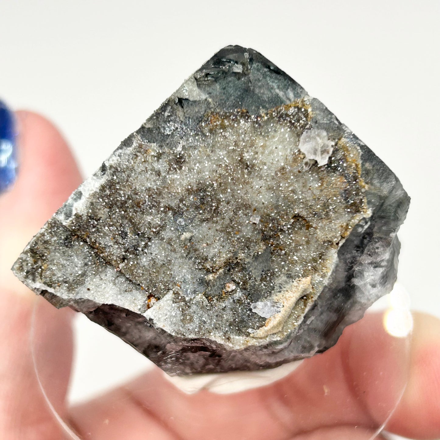 #2 Yum Yum Navy/ Black Fluorite From YumYum Pocket, Sutcliffe Vein, Diana Maria Mine, Weardale, County Durham, U.K.