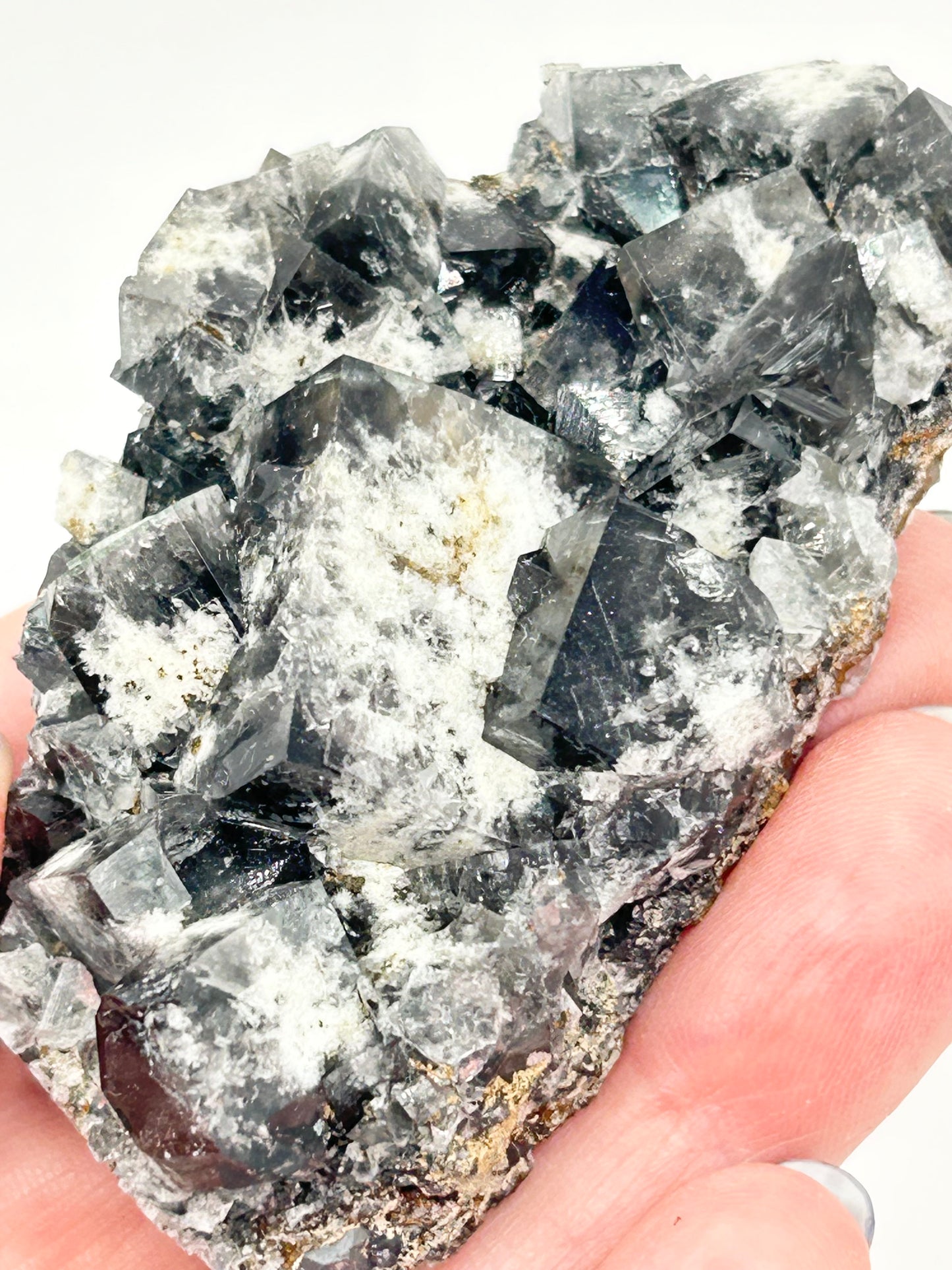 #5 Yum Yum Navy/ Black Fluorite From YumYum Pocket, Sutcliffe Vein, Diana Maria Mine, Weardale, County Durham, U.K.