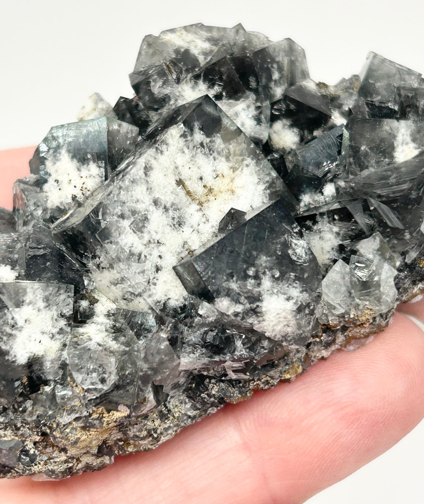 #5 Yum Yum Navy/ Black Fluorite From YumYum Pocket, Sutcliffe Vein, Diana Maria Mine, Weardale, County Durham, U.K.