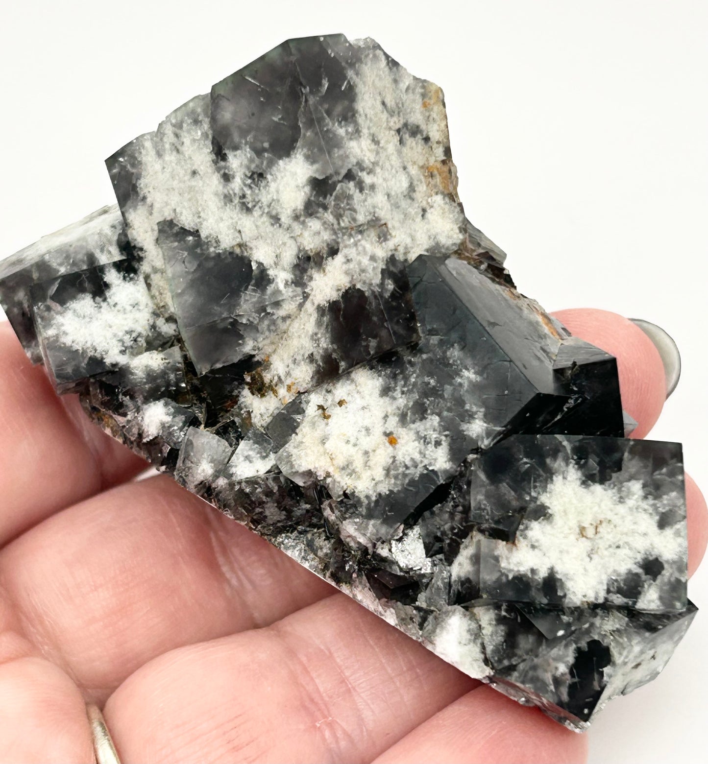 #6 Yum Yum Navy/ Black Fluorite From YumYum Pocket, Sutcliffe Vein, Diana Maria Mine, Weardale, County Durham, U.K