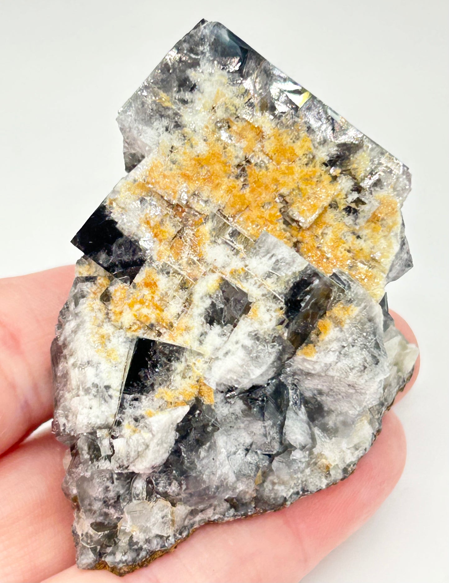 #10 Yum Yum Navy/ Black Fluorite From YumYum Pocket, Sutcliffe Vein, Diana Maria Mine, Weardale, County Durham, U.K