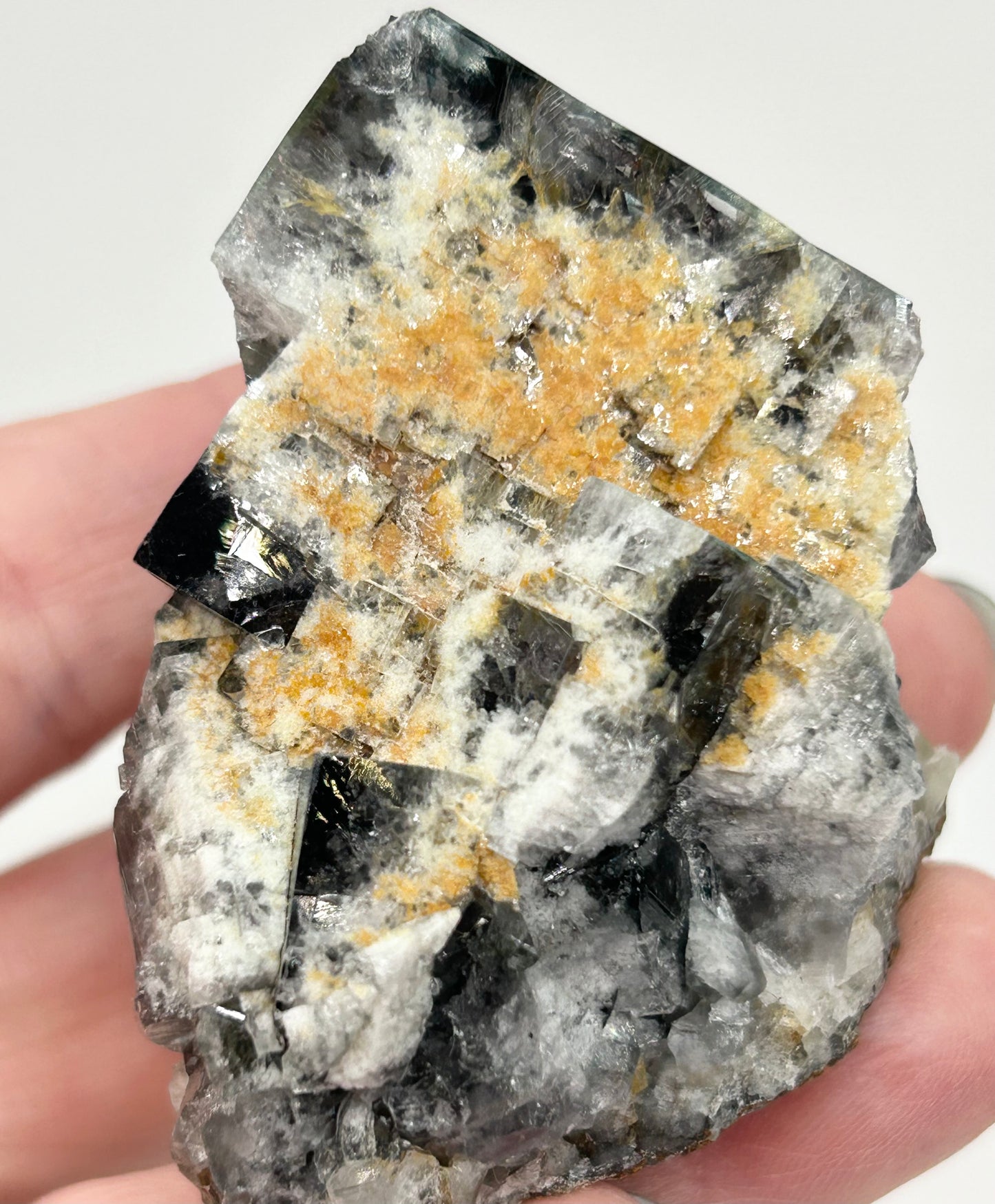 #10 Yum Yum Navy/ Black Fluorite From YumYum Pocket, Sutcliffe Vein, Diana Maria Mine, Weardale, County Durham, U.K