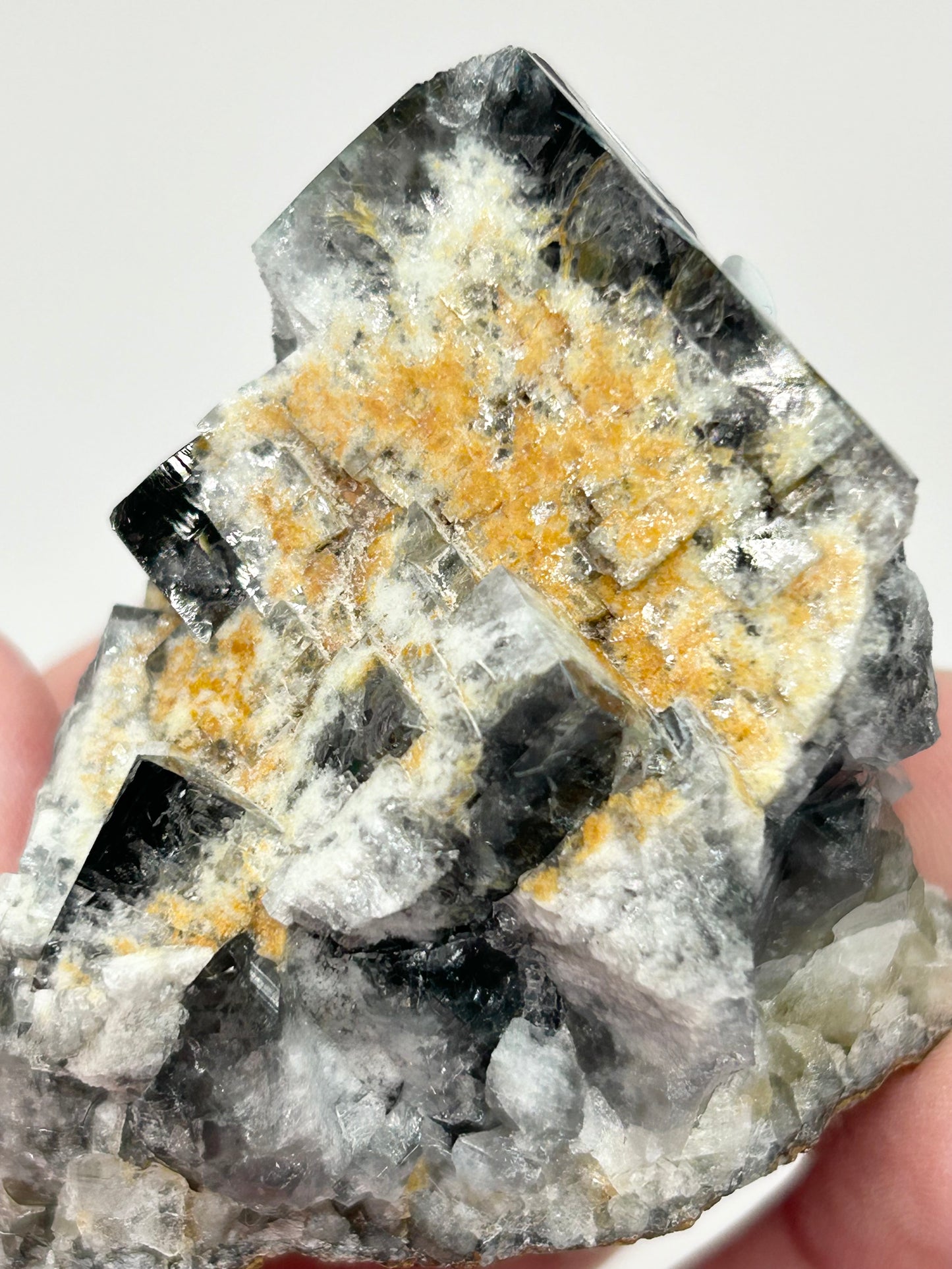 #10 Yum Yum Navy/ Black Fluorite From YumYum Pocket, Sutcliffe Vein, Diana Maria Mine, Weardale, County Durham, U.K