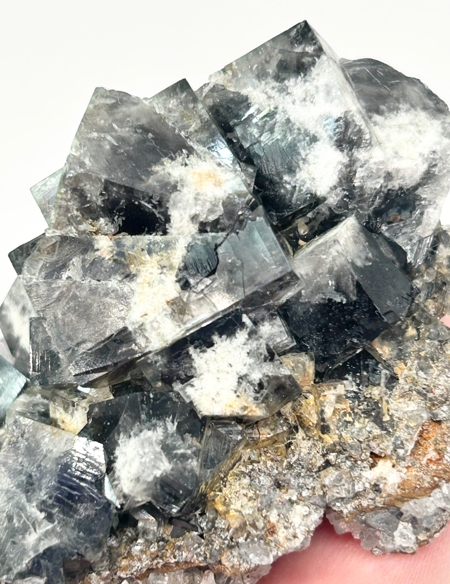 #14 Yum Yum Navy/ Black Fluorite From YumYum Pocket, Sutcliffe Vein, Diana Maria Mine, Weardale, County Durham, U.K.