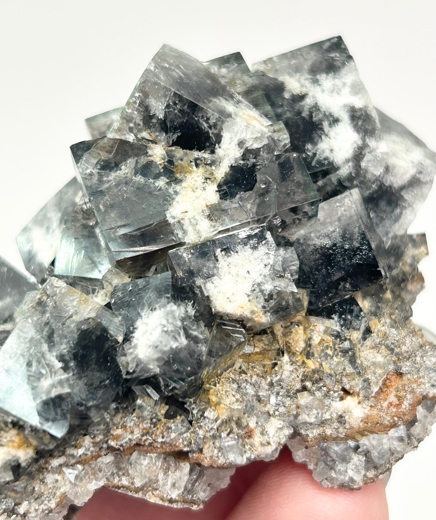 #14 Yum Yum Navy/ Black Fluorite From YumYum Pocket, Sutcliffe Vein, Diana Maria Mine, Weardale, County Durham, U.K.