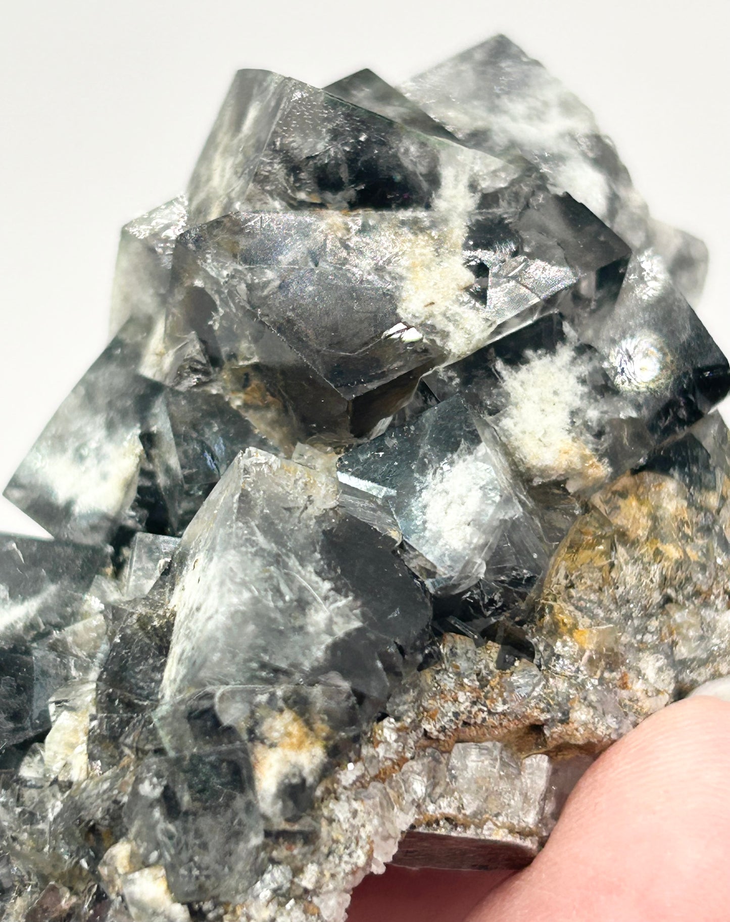 #14 Yum Yum Navy/ Black Fluorite From YumYum Pocket, Sutcliffe Vein, Diana Maria Mine, Weardale, County Durham, U.K.