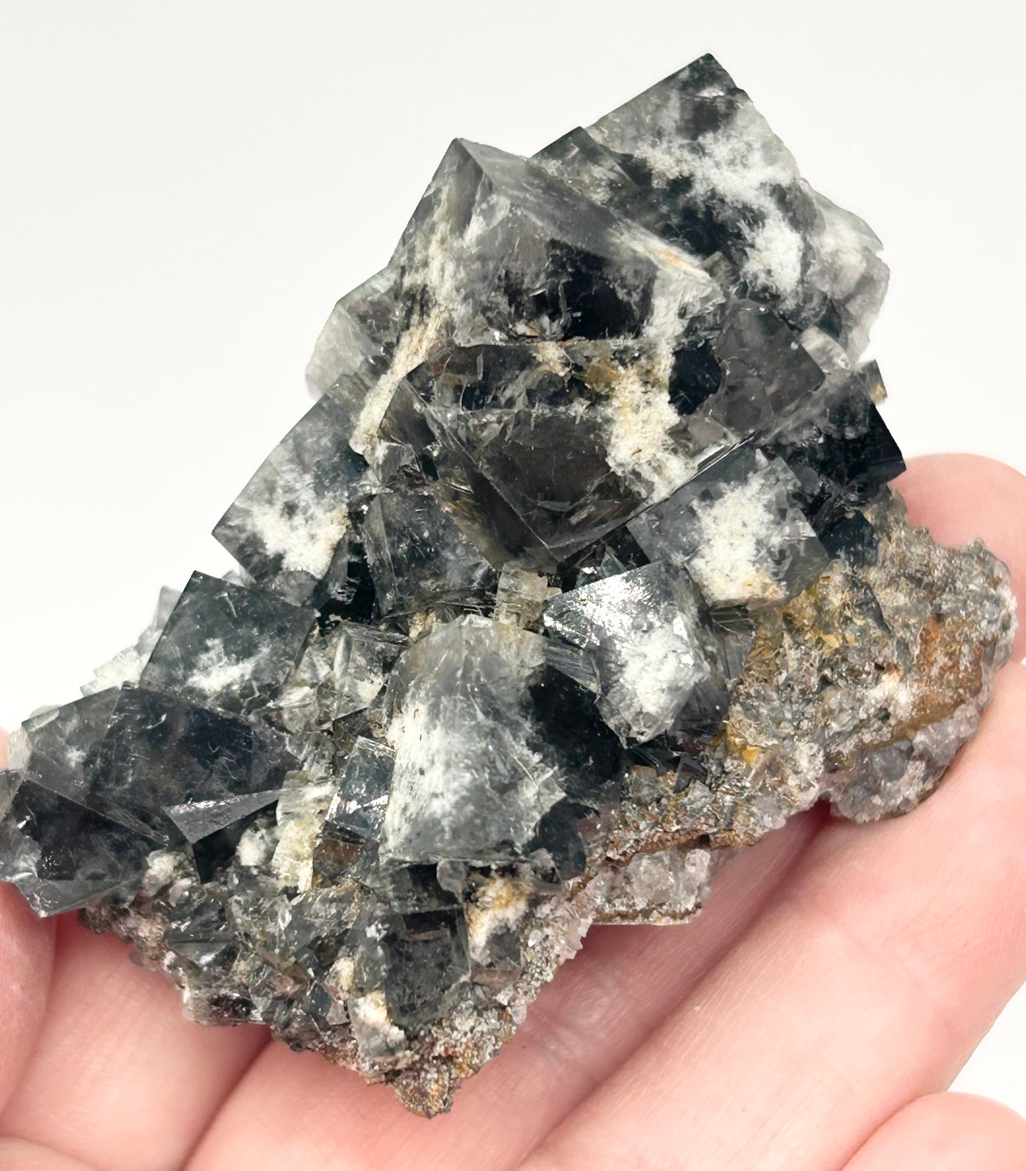 #14 Yum Yum Navy/ Black Fluorite From YumYum Pocket, Sutcliffe Vein, Diana Maria Mine, Weardale, County Durham, U.K.