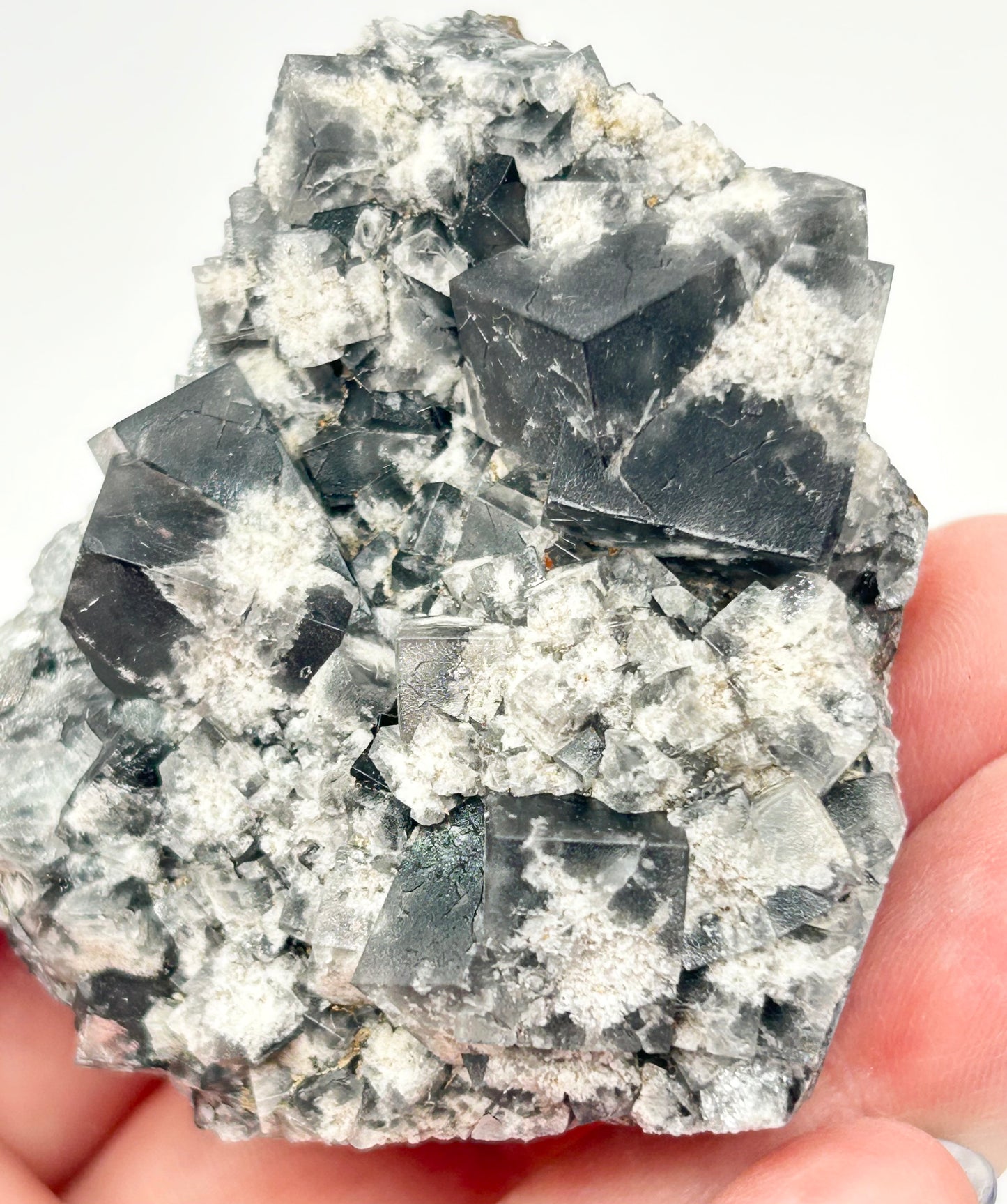 #15 Yum Yum Navy/ Black Fluorite From YumYum Pocket, Sutcliffe Vein, Diana Maria Mine, Weardale, County Durham, U.K.