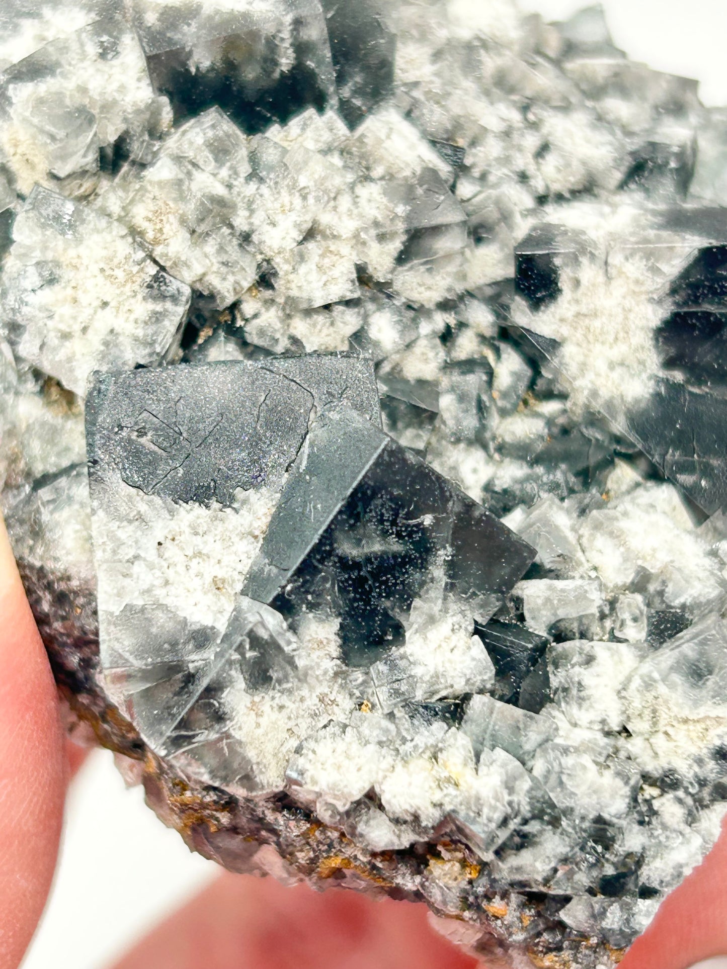 #15 Yum Yum Navy/ Black Fluorite From YumYum Pocket, Sutcliffe Vein, Diana Maria Mine, Weardale, County Durham, U.K.