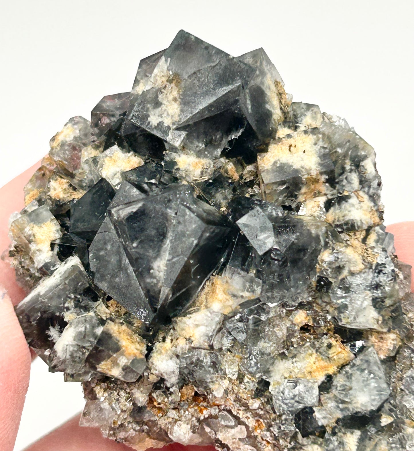 #30 Yum Yum Navy/ Black Fluorite From YumYum Pocket, Sutcliffe Vein, Diana Maria Mine, Weardale, County Durham, U.K.