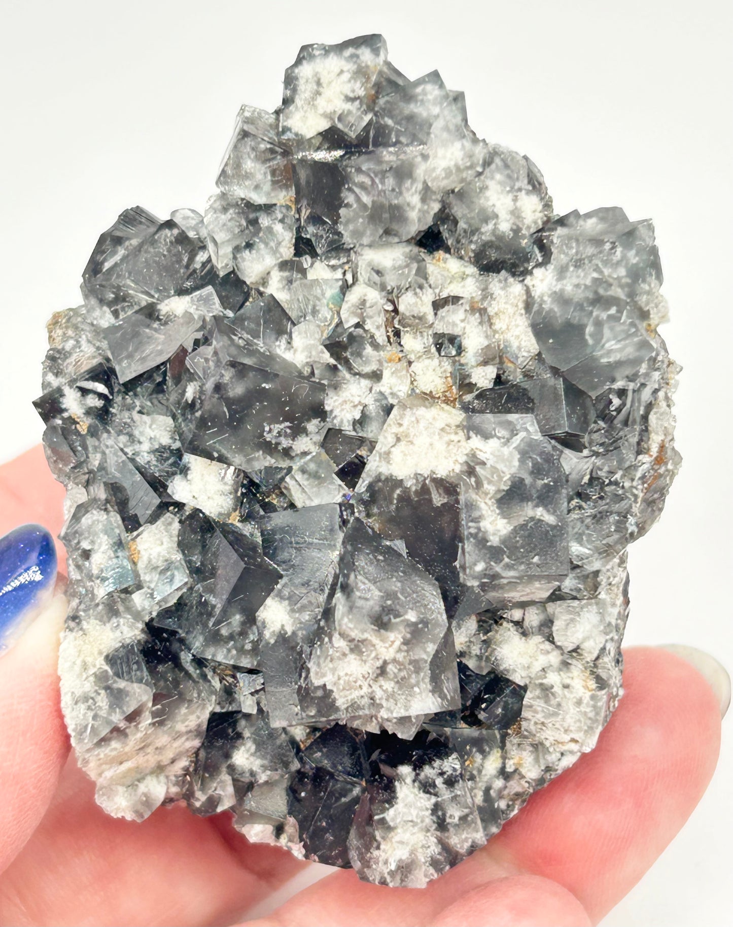 #16 Yum Yum Navy/ Black Fluorite From YumYum Pocket, Sutcliffe Vein, Diana Maria Mine, Weardale, County Durham, U.K.