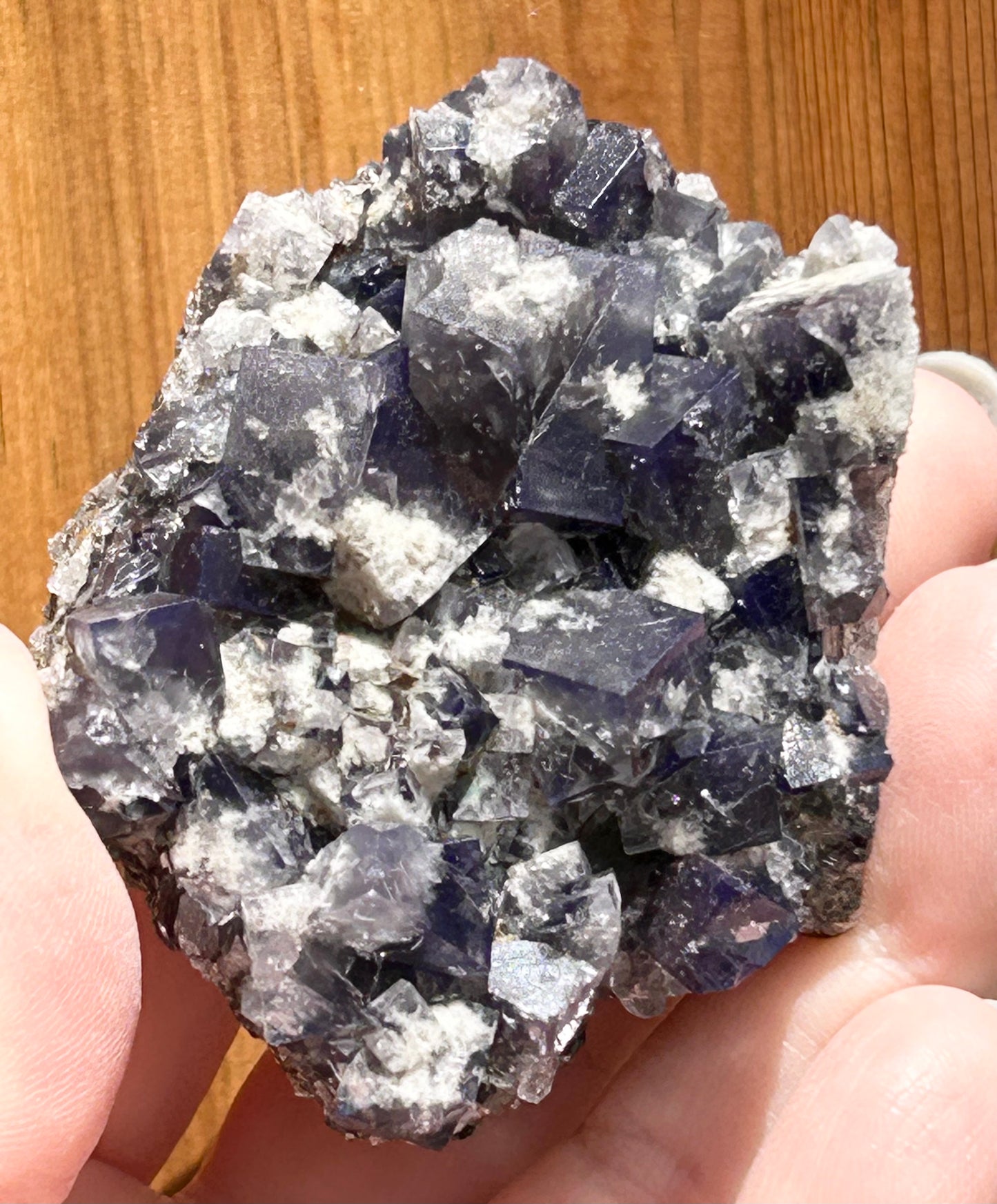 #16 Yum Yum Navy/ Black Fluorite From YumYum Pocket, Sutcliffe Vein, Diana Maria Mine, Weardale, County Durham, U.K.