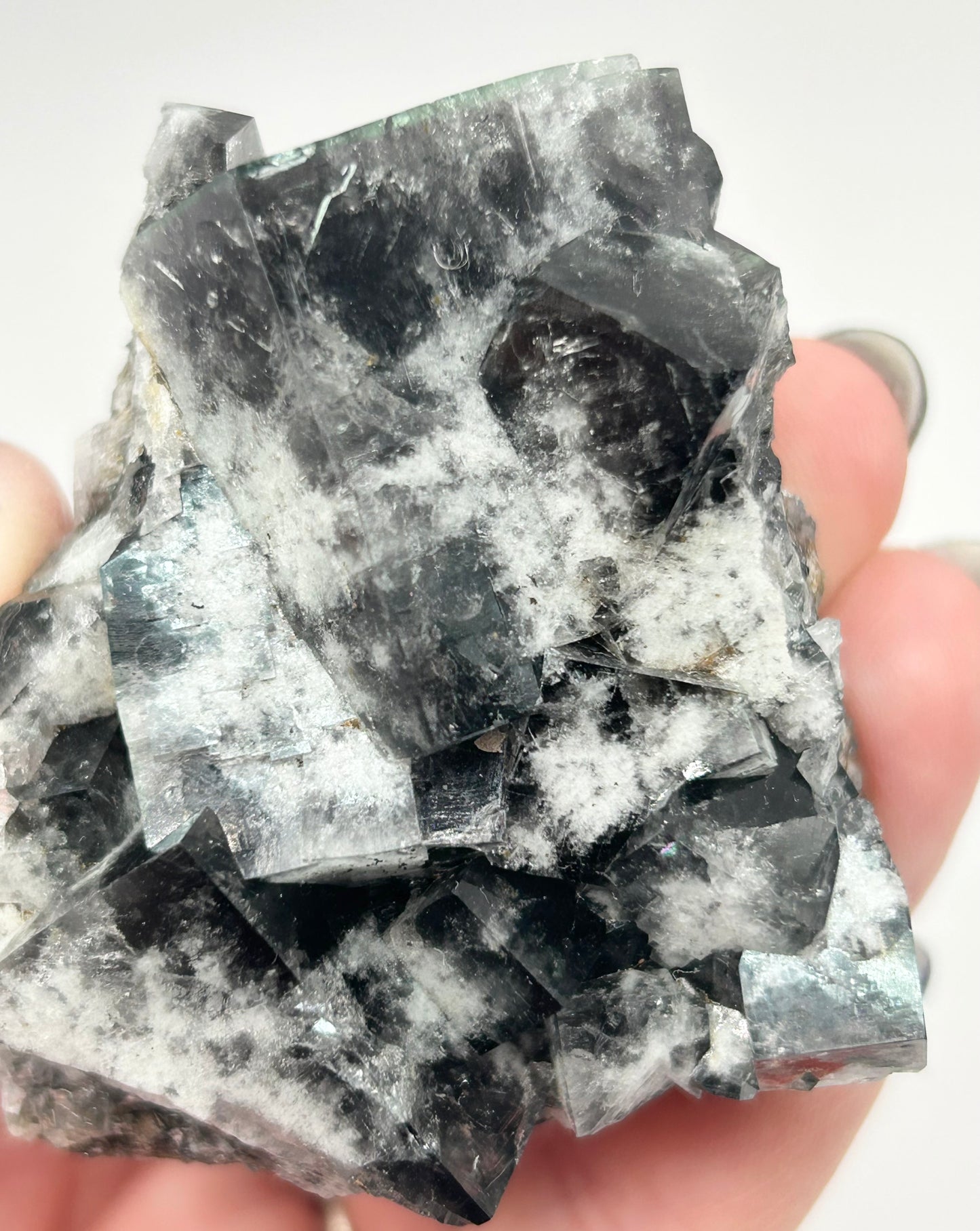 #11 Large Yum Yum Navy/ Black Fluorite From YumYum Pocket, Sutcliffe Vein, Diana Maria Mine, Weardale, County Durham, U.K.