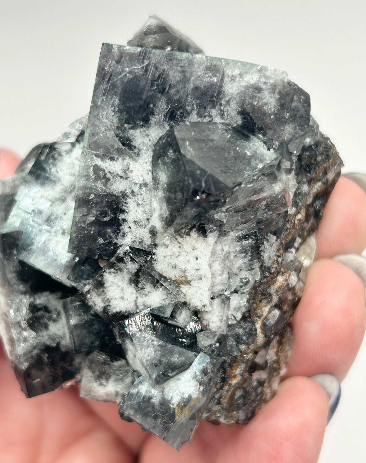 #11 Large Yum Yum Navy/ Black Fluorite From YumYum Pocket, Sutcliffe Vein, Diana Maria Mine, Weardale, County Durham, U.K.