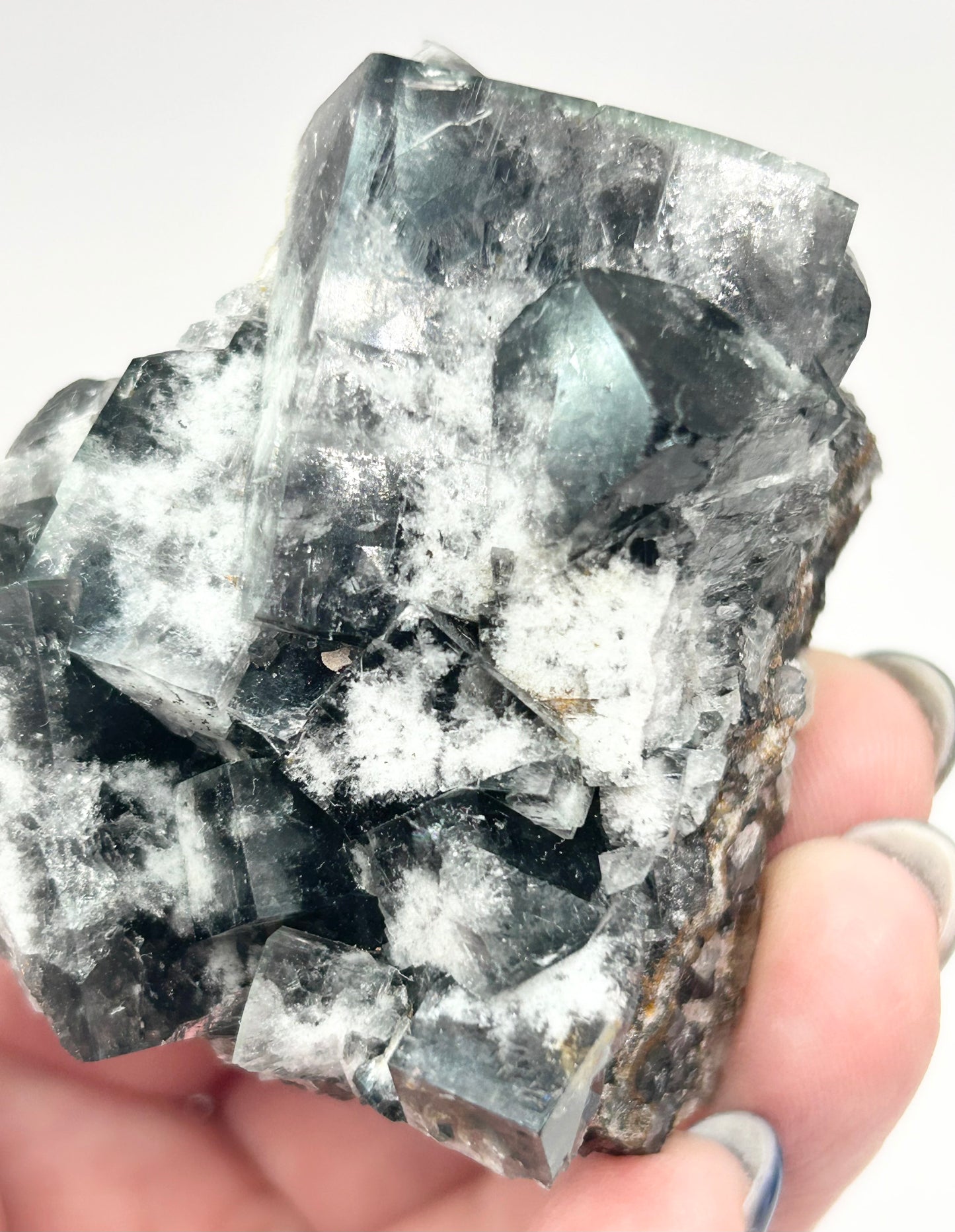 #11 Large Yum Yum Navy/ Black Fluorite From YumYum Pocket, Sutcliffe Vein, Diana Maria Mine, Weardale, County Durham, U.K.