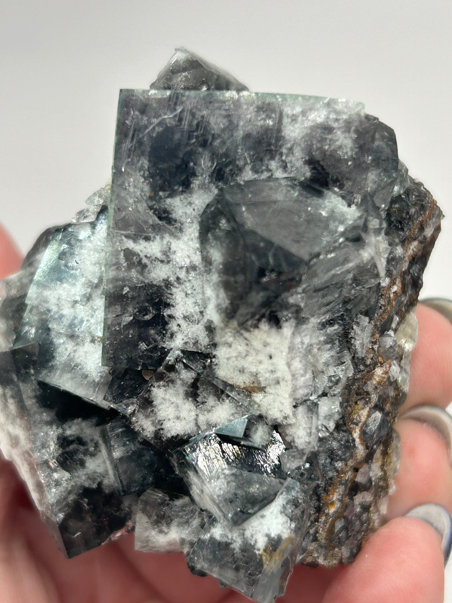 #11 Large Yum Yum Navy/ Black Fluorite From YumYum Pocket, Sutcliffe Vein, Diana Maria Mine, Weardale, County Durham, U.K.