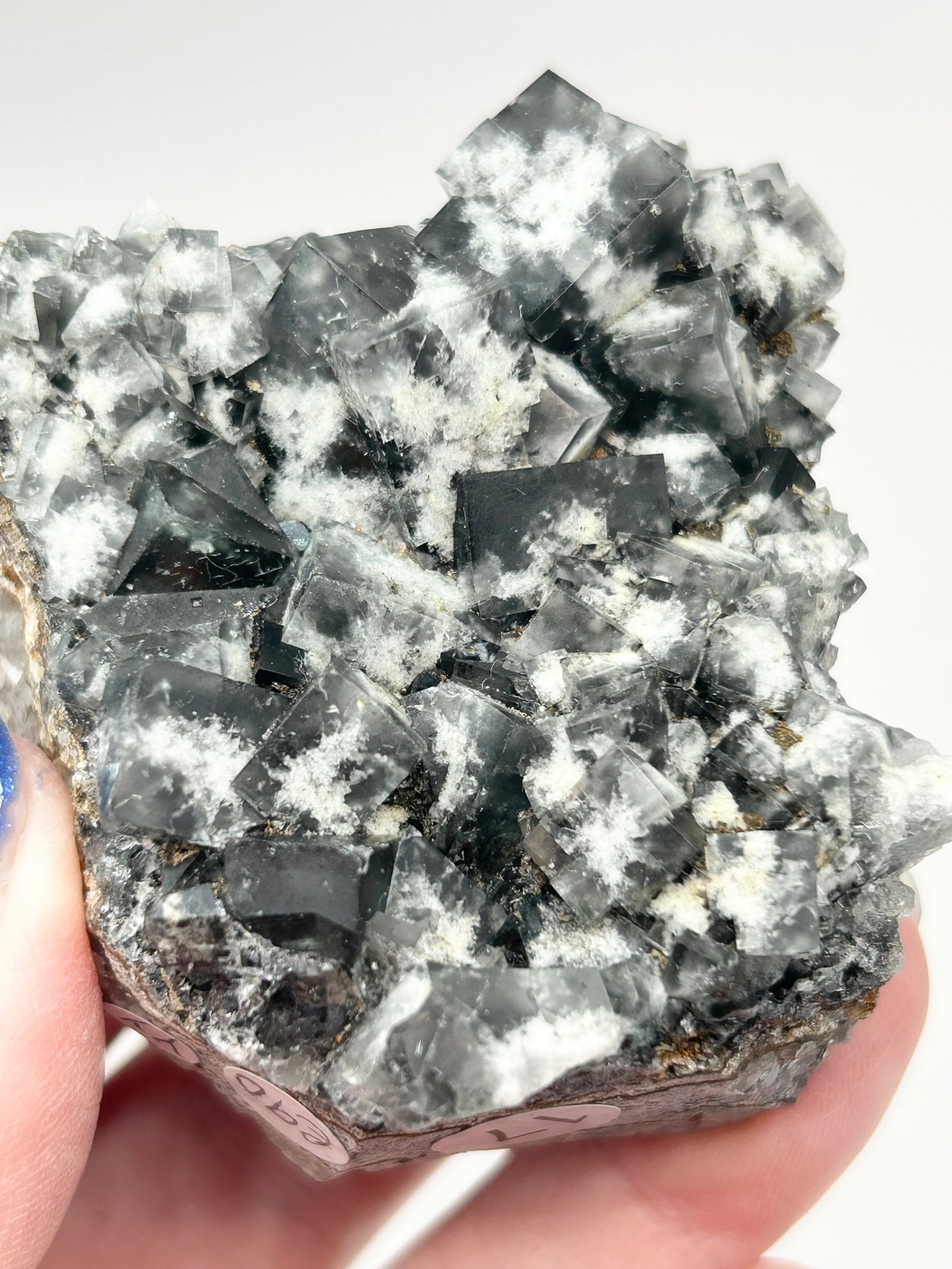 #17 Yum Yum Navy/ Black Fluorite From YumYum Pocket, Sutcliffe Vein, Diana Maria Mine, Weardale, County Durham, U.K.