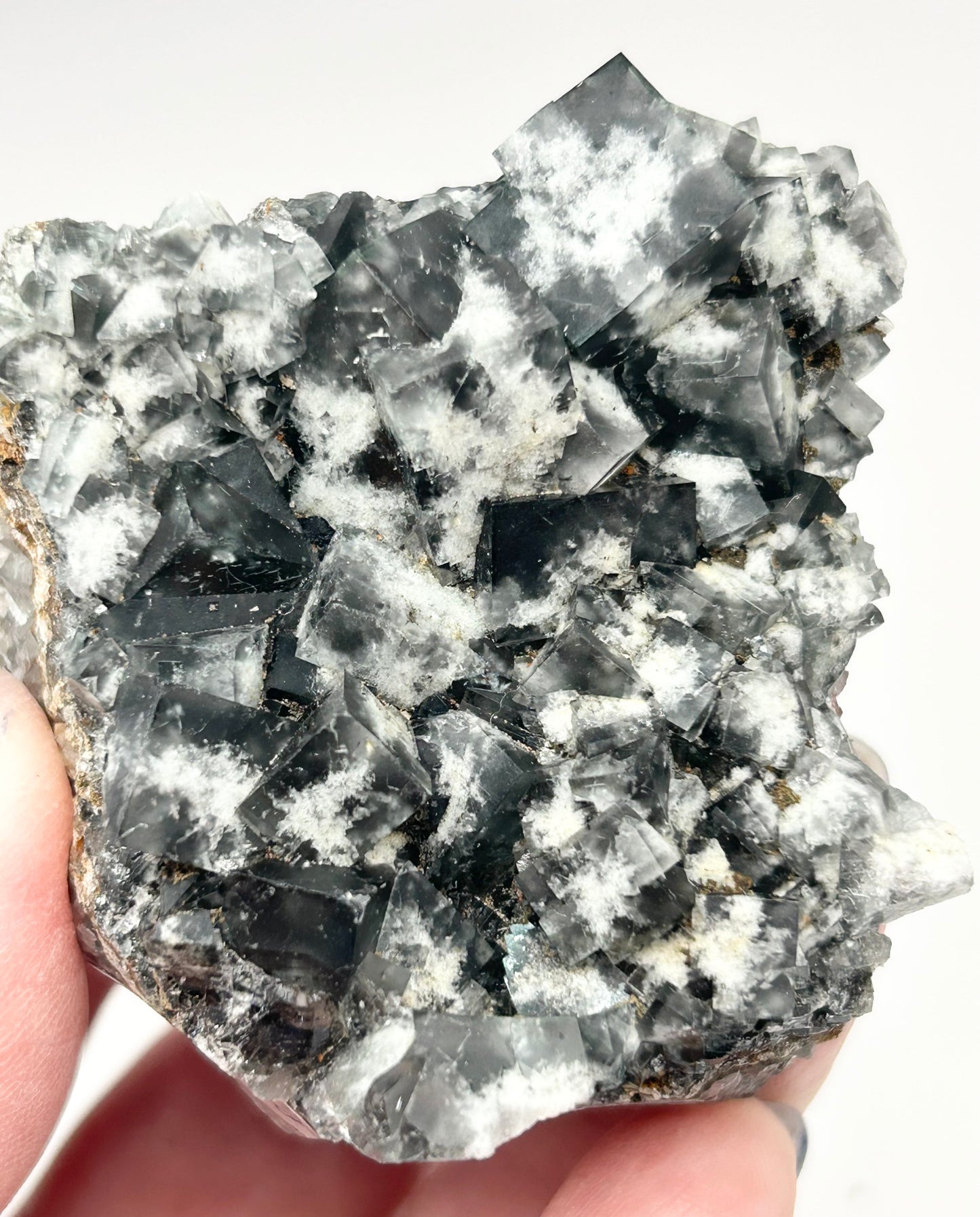 #17 Yum Yum Navy/ Black Fluorite From YumYum Pocket, Sutcliffe Vein, Diana Maria Mine, Weardale, County Durham, U.K.