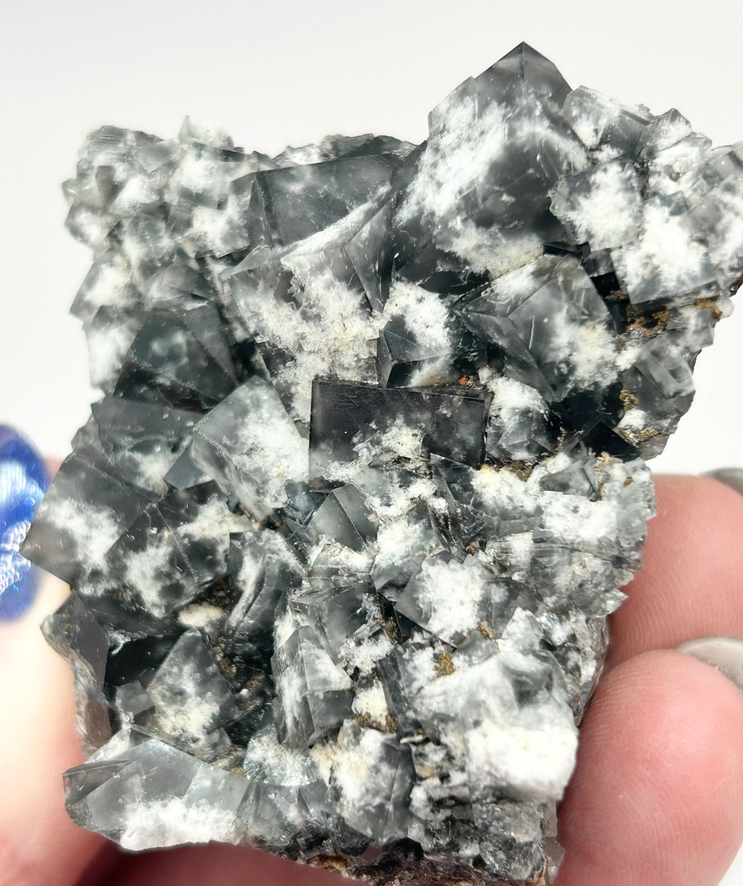 #17 Yum Yum Navy/ Black Fluorite From YumYum Pocket, Sutcliffe Vein, Diana Maria Mine, Weardale, County Durham, U.K.