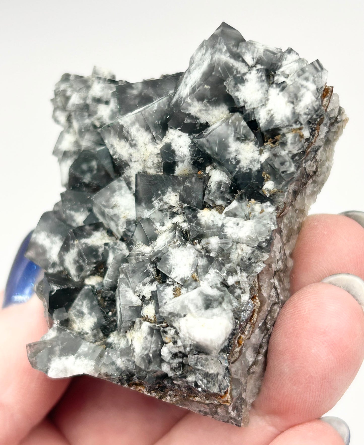 #17 Yum Yum Navy/ Black Fluorite From YumYum Pocket, Sutcliffe Vein, Diana Maria Mine, Weardale, County Durham, U.K.