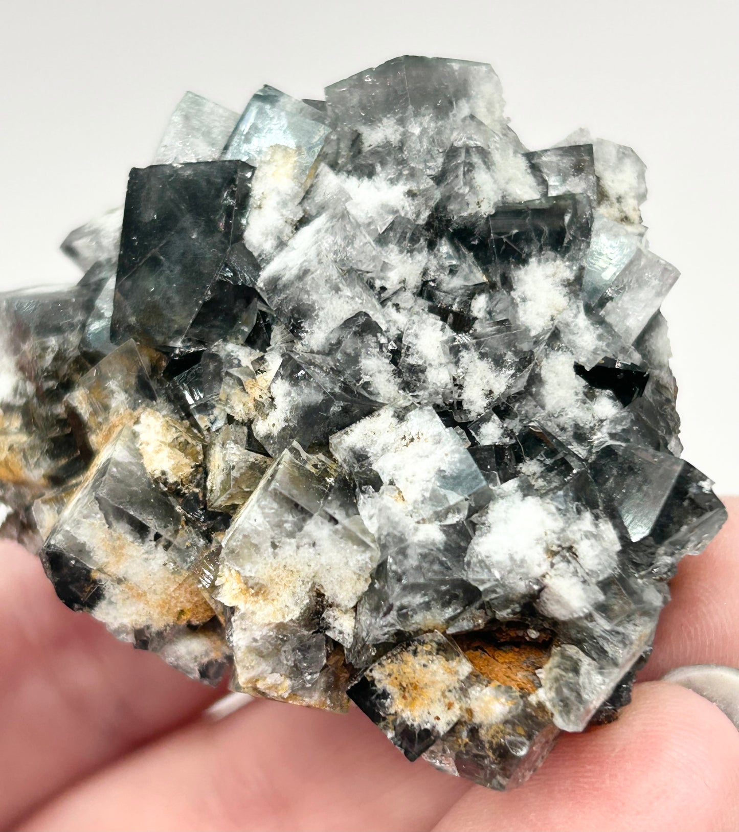 #21 Yum Yum Navy/ Black Fluorite From YumYum Pocket, Sutcliffe Vein, Diana Maria Mine, Weardale, County Durham, U.K.