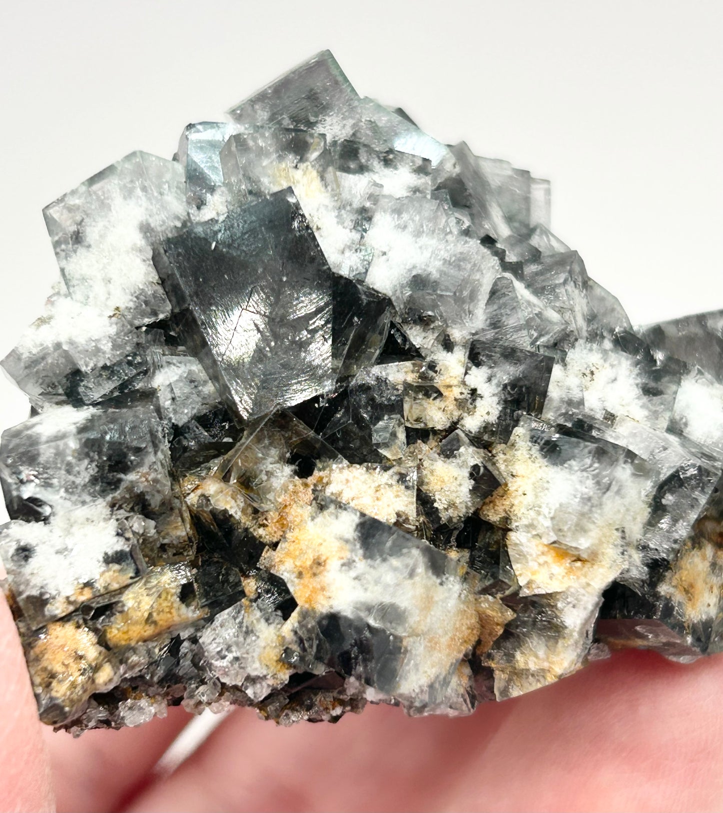 #21 Yum Yum Navy/ Black Fluorite From YumYum Pocket, Sutcliffe Vein, Diana Maria Mine, Weardale, County Durham, U.K.