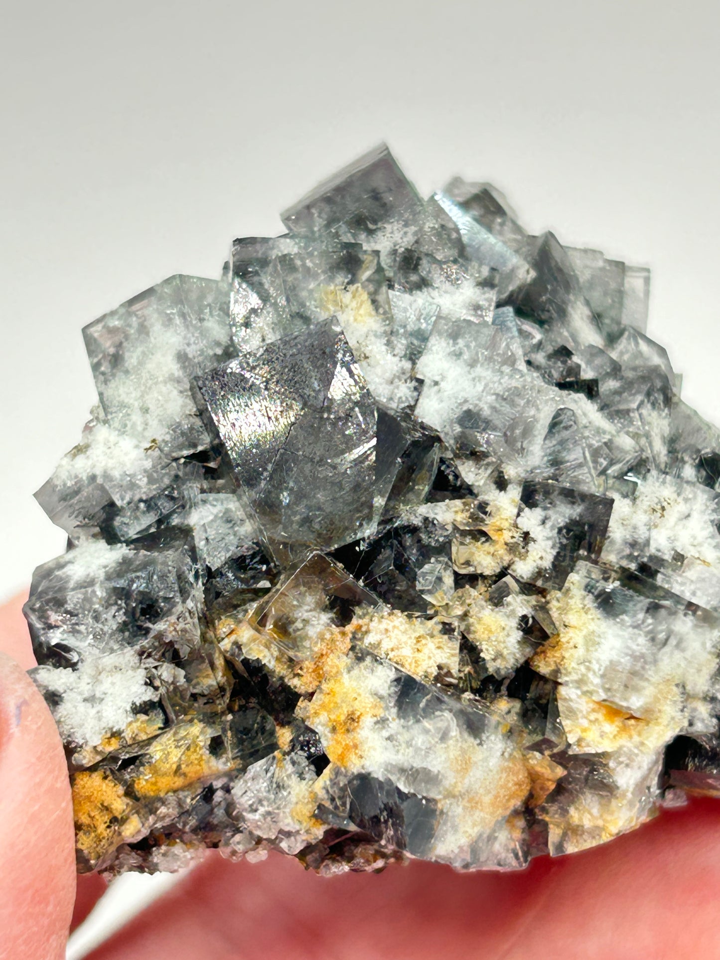 #21 Yum Yum Navy/ Black Fluorite From YumYum Pocket, Sutcliffe Vein, Diana Maria Mine, Weardale, County Durham, U.K.