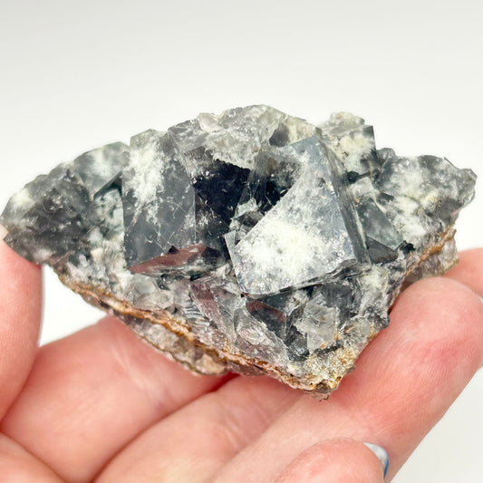 #20 Yum Yum Navy/ Black Fluorite From YumYum Pocket, Sutcliffe Vein, Diana Maria Mine, Weardale, County Durham, U.K.