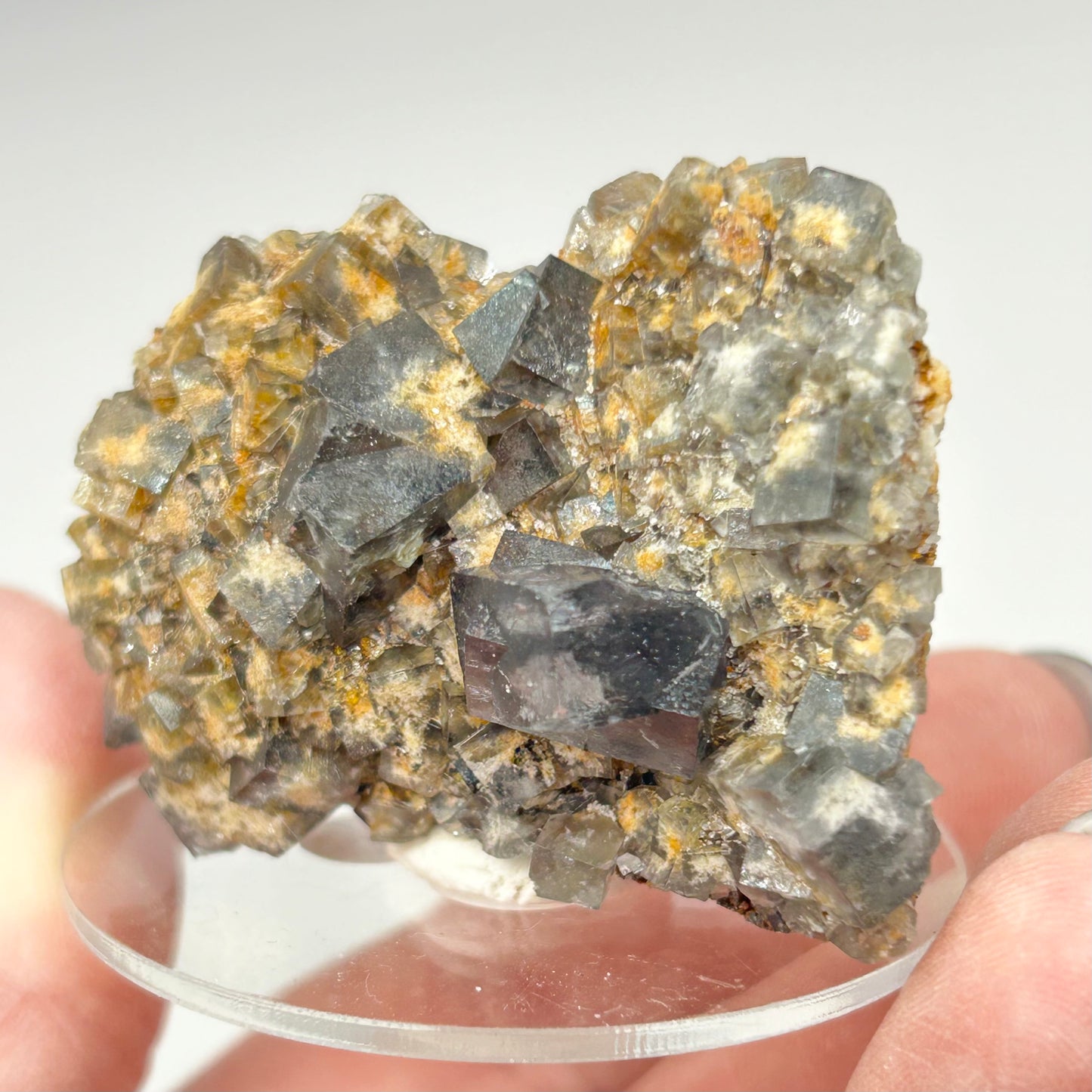 #21 Yum Yum Navy/ Black Fluorite From YumYum Pocket, Sutcliffe Vein, Diana Maria Mine, Weardale, County Durham, U.K.