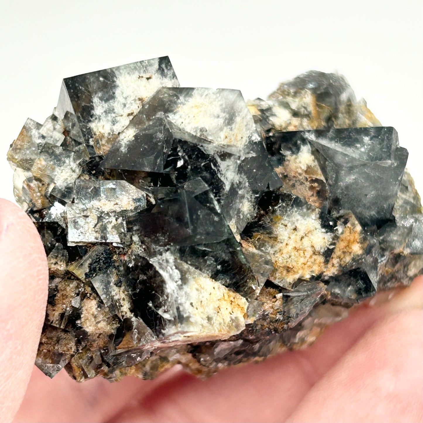 #22 Yum Yum Navy/ Black Fluorite From YumYum Pocket, Sutcliffe Vein, Diana Maria Mine, Weardale, County Durham, U.K.