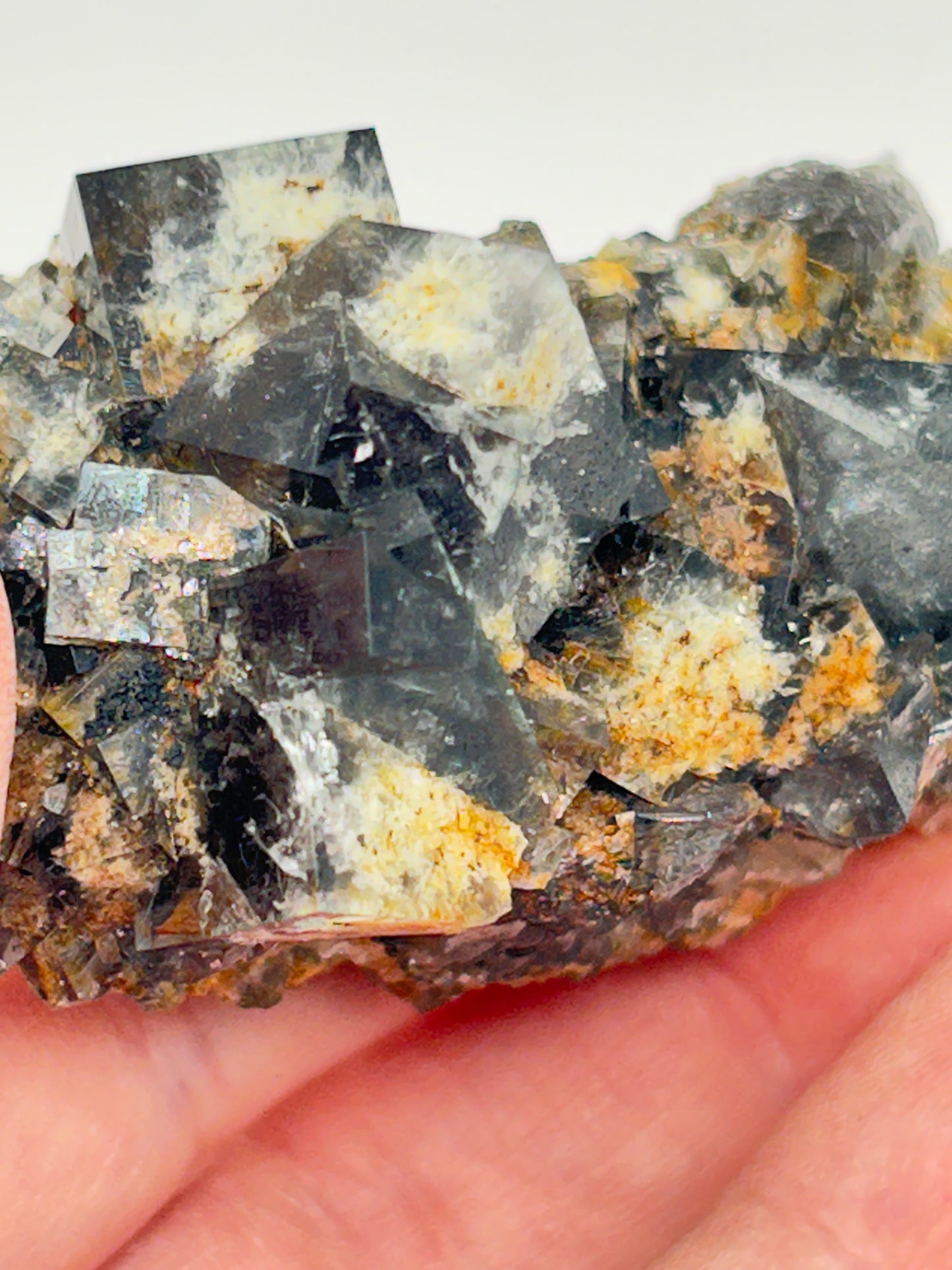 #22 Yum Yum Navy/ Black Fluorite From YumYum Pocket, Sutcliffe Vein, Diana Maria Mine, Weardale, County Durham, U.K.