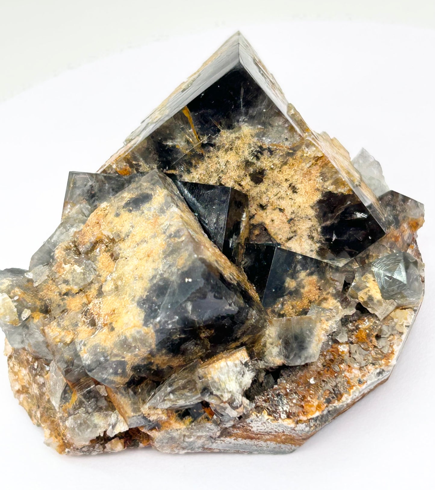 #23 Yum Yum Navy/ Black Fluorite From YumYum Pocket, Sutcliffe Vein, Diana Maria Mine, Weardale, County Durham, U.K.