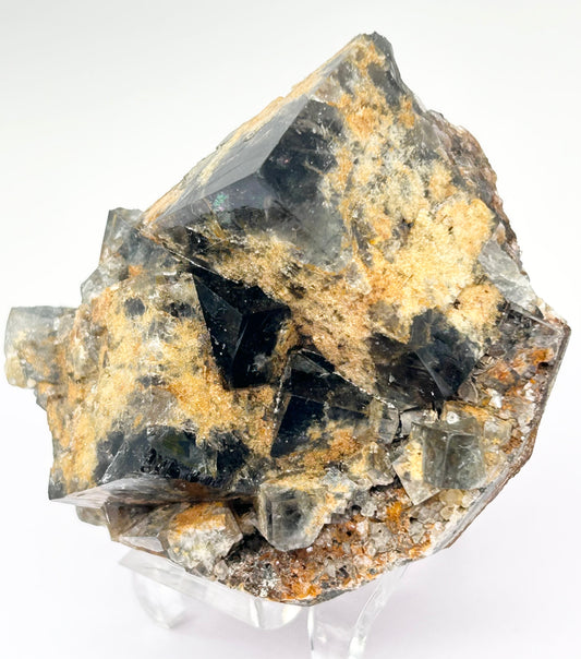 #23 Yum Yum Navy/ Black Fluorite From YumYum Pocket, Sutcliffe Vein, Diana Maria Mine, Weardale, County Durham, U.K.