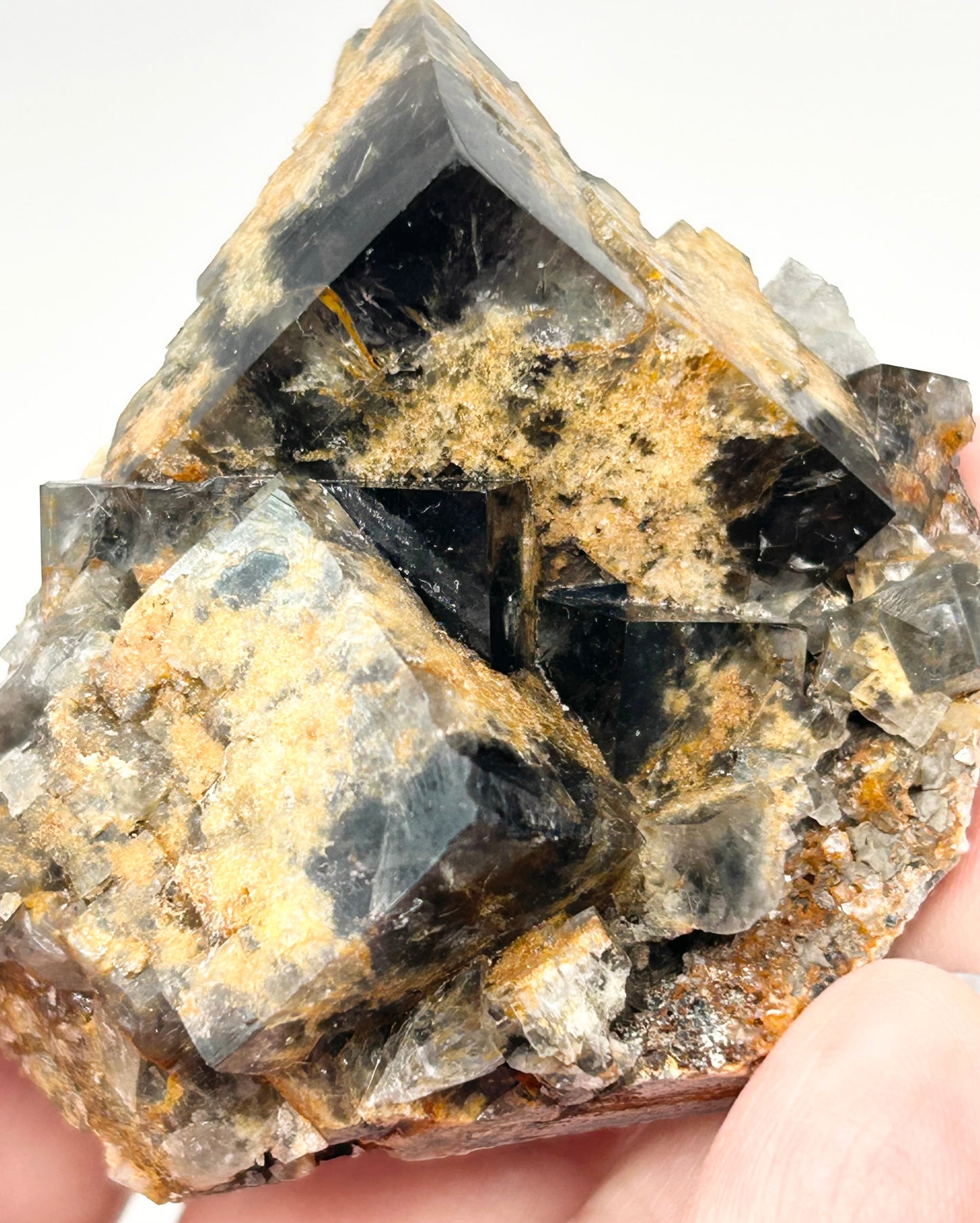 #23 Yum Yum Navy/ Black Fluorite From YumYum Pocket, Sutcliffe Vein, Diana Maria Mine, Weardale, County Durham, U.K.