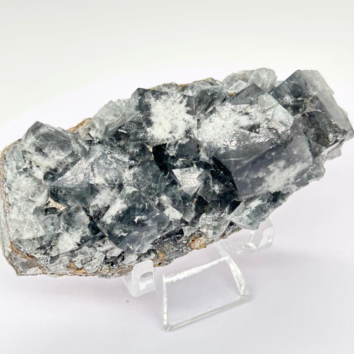 #25 Yum Yum Navy/ Black Fluorite From YumYum Pocket, Sutcliffe Vein, Diana Maria Mine, Weardale, County Durham, U.K.