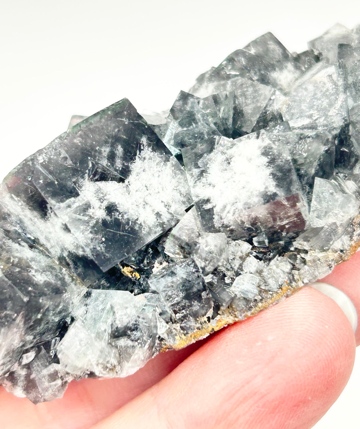 #25 Yum Yum Navy/ Black Fluorite From YumYum Pocket, Sutcliffe Vein, Diana Maria Mine, Weardale, County Durham, U.K.