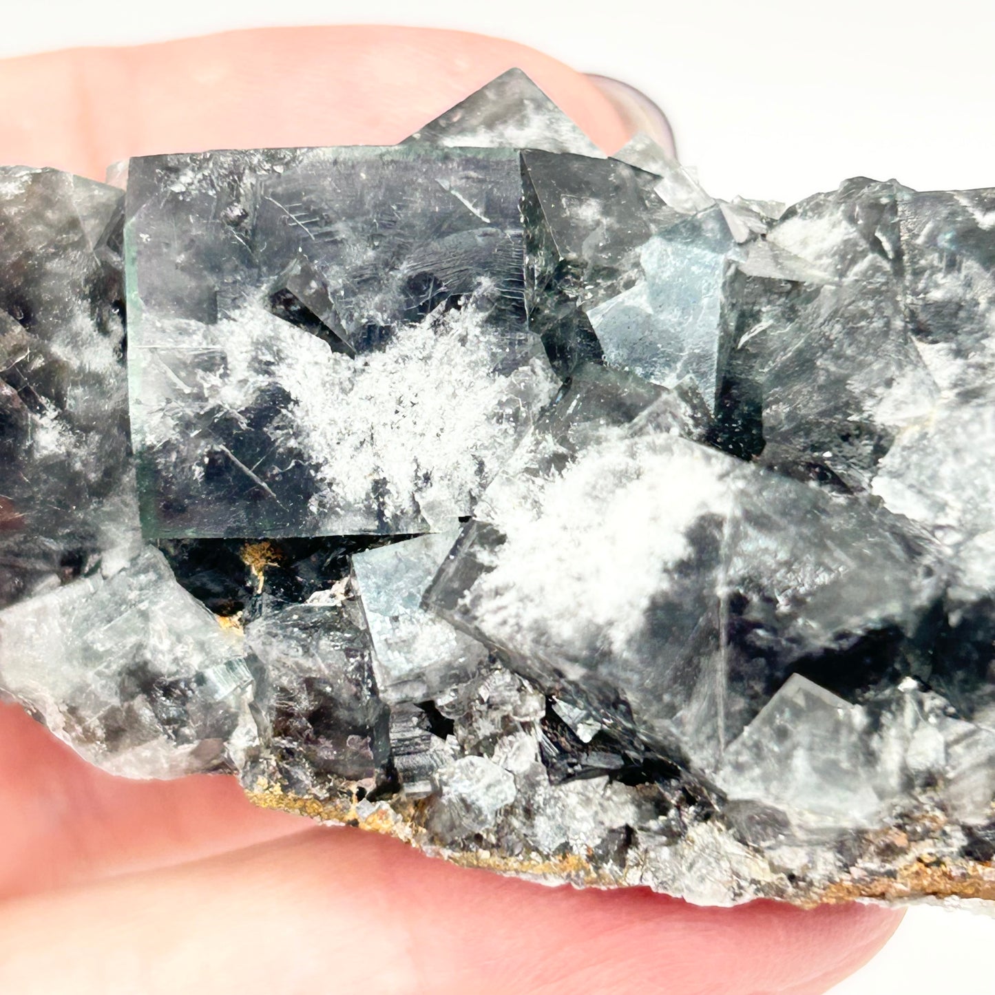 #25 Yum Yum Navy/ Black Fluorite From YumYum Pocket, Sutcliffe Vein, Diana Maria Mine, Weardale, County Durham, U.K.