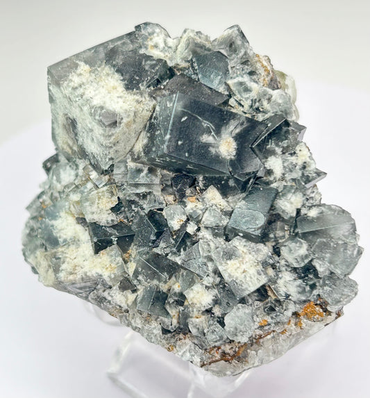 #24 Yum Yum Navy/ Black Fluorite From YumYum Pocket, Sutcliffe Vein, Diana Maria Mine, Weardale, County Durham, U.K.