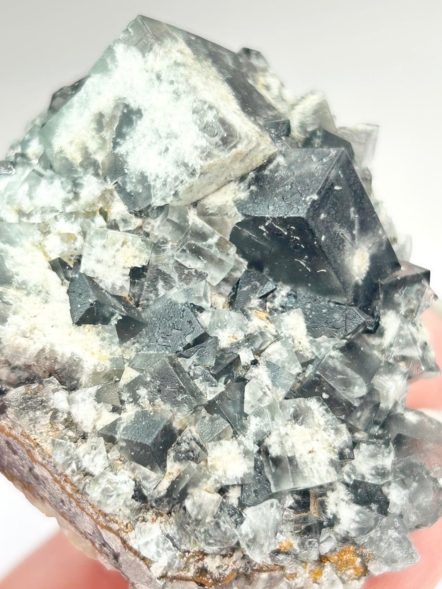 #24 Yum Yum Navy/ Black Fluorite From YumYum Pocket, Sutcliffe Vein, Diana Maria Mine, Weardale, County Durham, U.K.