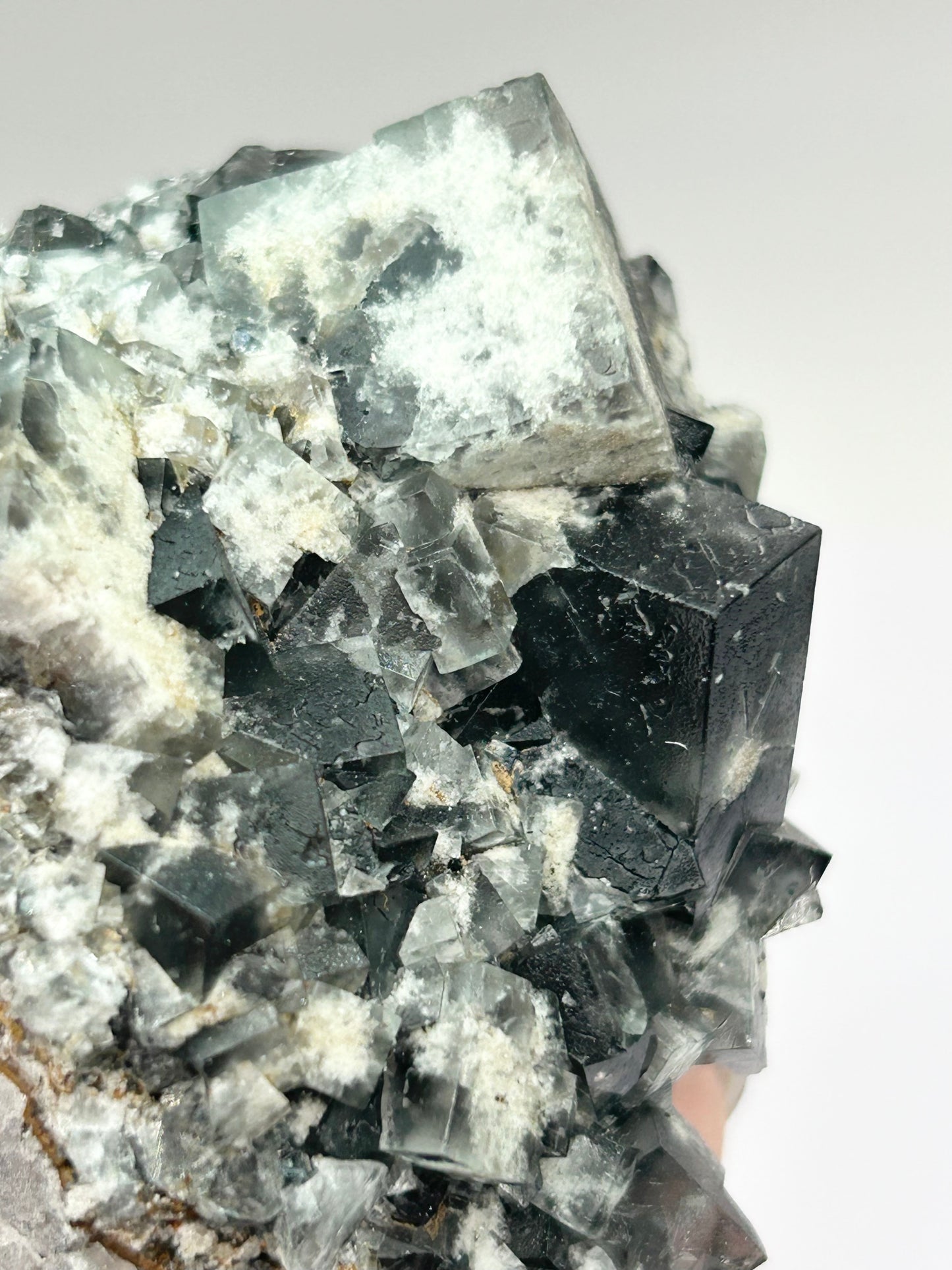 #24 Yum Yum Navy/ Black Fluorite From YumYum Pocket, Sutcliffe Vein, Diana Maria Mine, Weardale, County Durham, U.K.