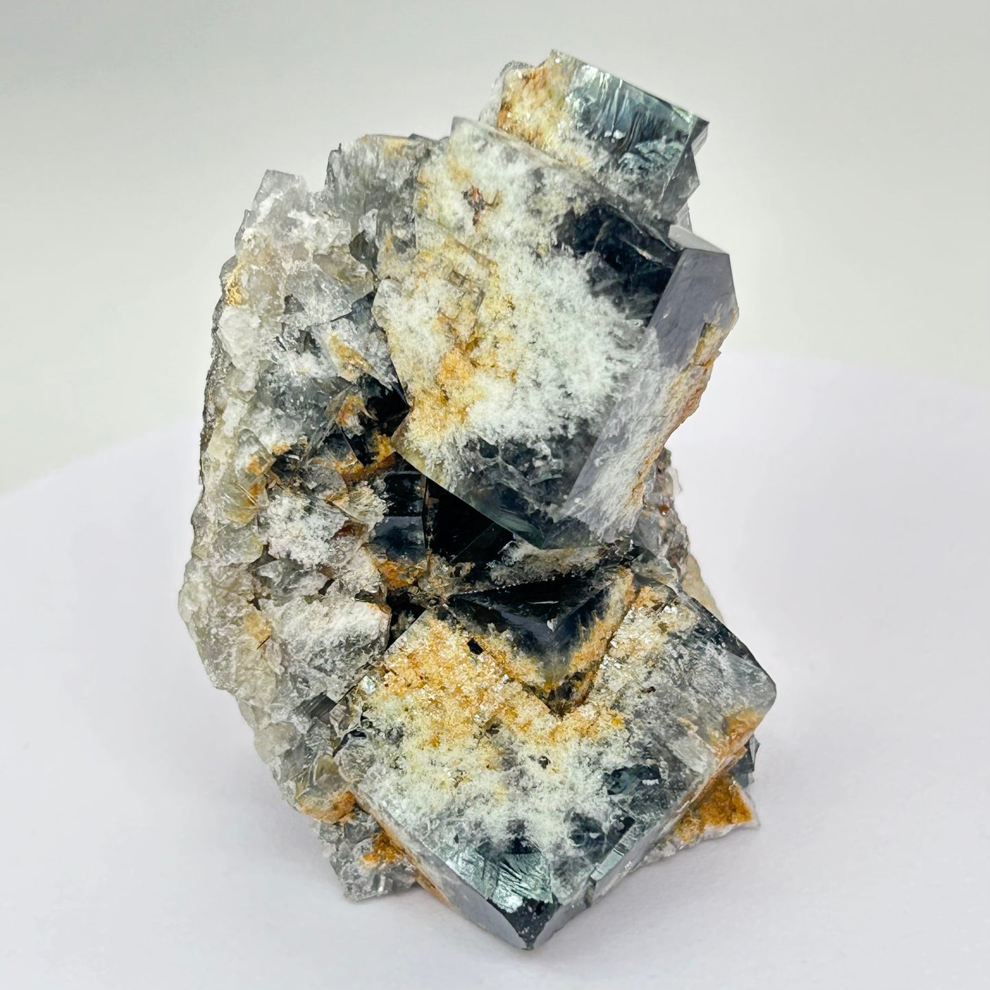 #34 Yum Yum Navy/ Black Fluorite From YumYum Pocket, Sutcliffe Vein, Diana Maria Mine, Weardale, County Durham, U.K.