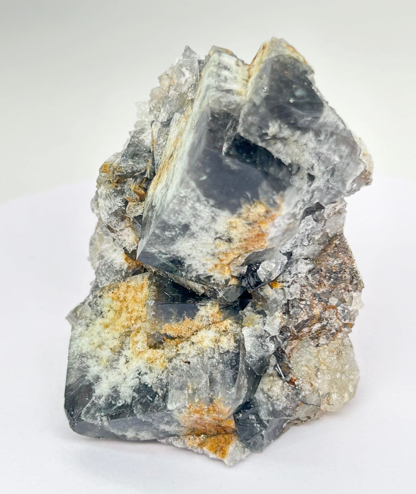 #34 Yum Yum Navy/ Black Fluorite From YumYum Pocket, Sutcliffe Vein, Diana Maria Mine, Weardale, County Durham, U.K.