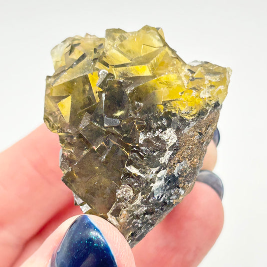 #2 Honey 🍯 Pocket Yellow Fluorite From Okorusu, Namibia 🇳🇦