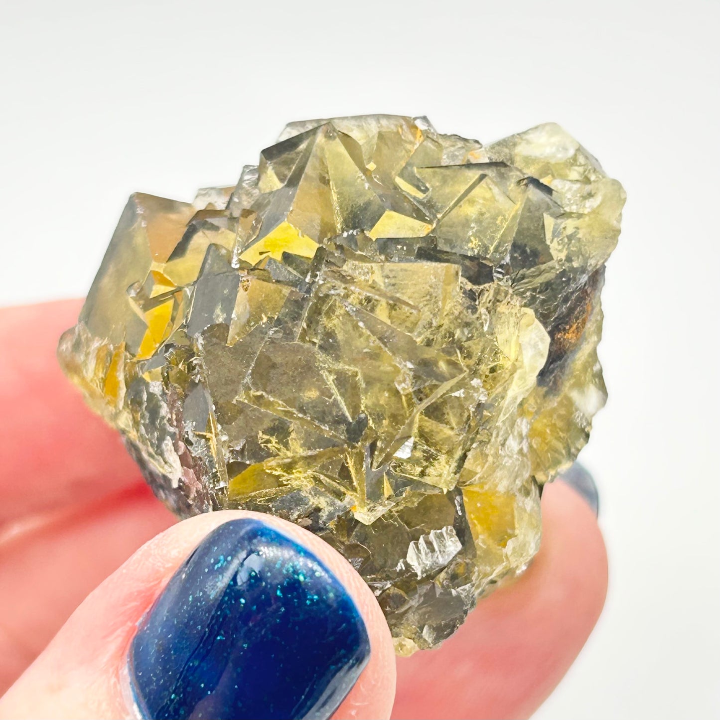 #2 Honey 🍯 Pocket Yellow Fluorite From Okorusu, Namibia 🇳🇦