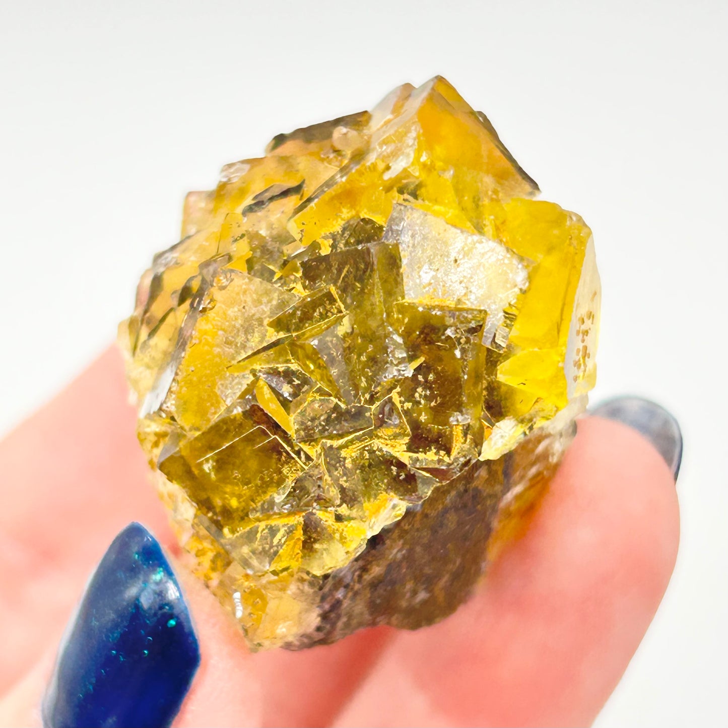 #3 Honey 🍯 Pocket Yellow Fluorite From Okorusu, Namibia 🇳🇦