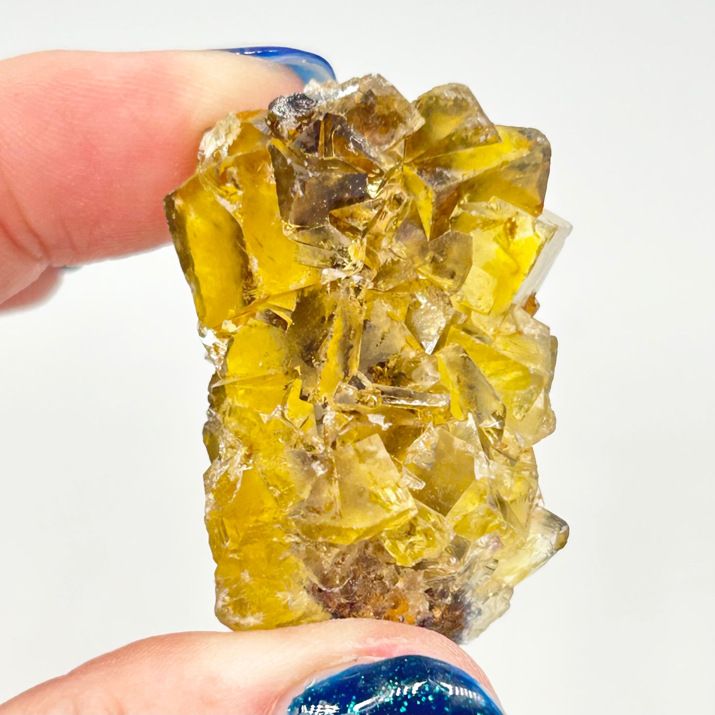 #4 Honey 🍯 Pocket Yellow Fluorite From Okorusu, Namibia 🇳🇦