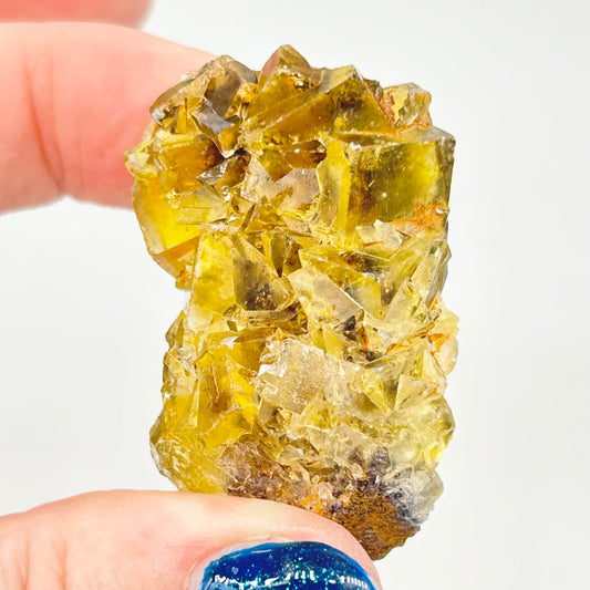 #4 Honey 🍯 Pocket Yellow Fluorite From Okorusu, Namibia 🇳🇦